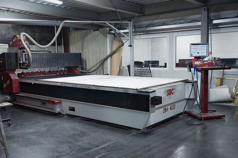 Table de découpe SBC 4000 x 2000 - Sté JDS